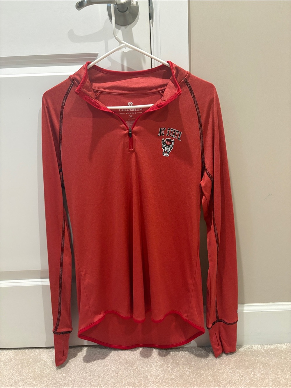 Colosseum Women's Coral Red Performance Pullover